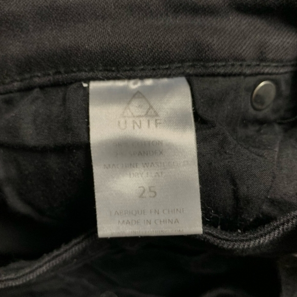 UNIF Push Black Distressed Skinny Jeans - Picture 9 of 9